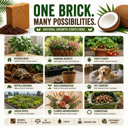 COIRIVA Compressed Coco Coir Bricks